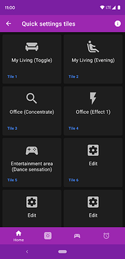 Quick settings tiles screenshot 2